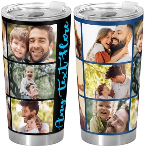 Personalized Photo Tumbler for Dad Mom Boyfriend Girlfriend
