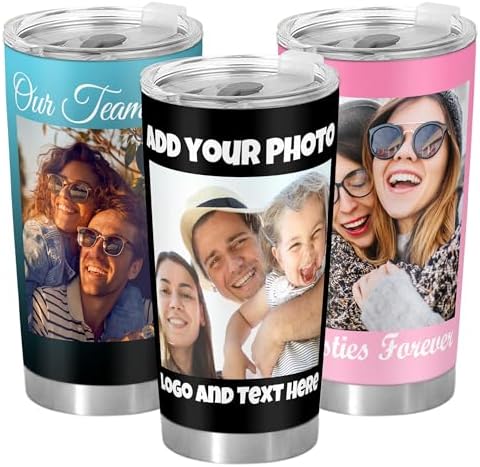 Personalized Photo 20oz Coffee Mugs Double-Side Print Custom Picture…