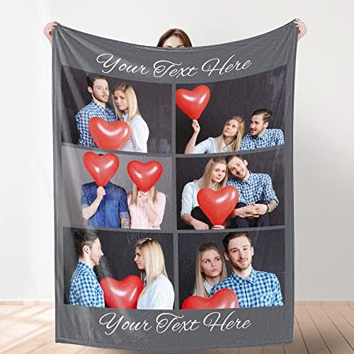 Personalized Blanket with Photo Text Custom Throw Blanket Using My Own…