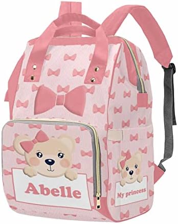 Baby Diaper Bag Custom Name Letter Personalized Butterfly Baby Bag…