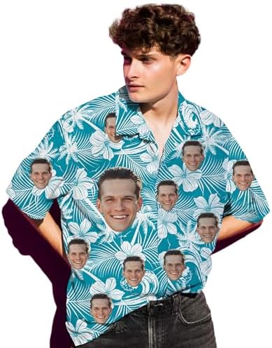 Custom Hawaiian Shirt with Pet Dog Face Photos Picture Personalized…