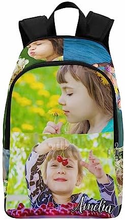 Custom Backpack with Photos Personalized Kid's Name School Bookbags…