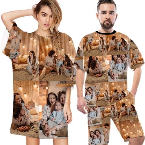 Custom Face Nightgowns for Women Personalized Valentines Pajamas Sleep…