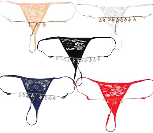 Custom Thongs with Name on It Personalized Name G-strings Chain Thongs…
