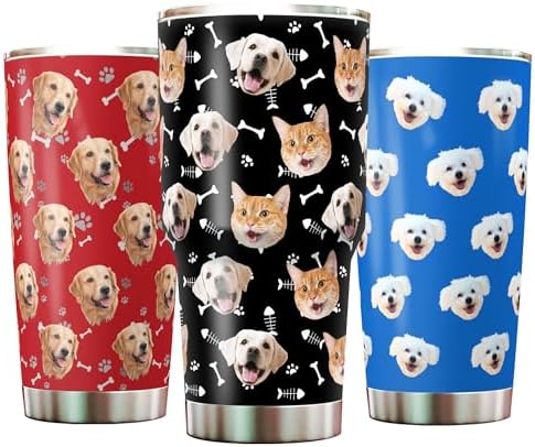 Personalized Coffee Mugs with Photo Text 20oz/30oz 3D Print Custom Face…
