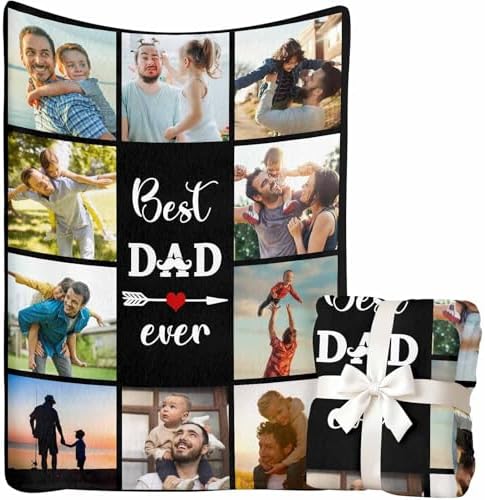 Custom Blanket with Photo Text Personalized Throw Blanket Customized…