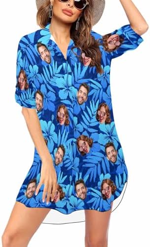 Custom Womens Swimsuit Cover Up Beach Bikini Swimwear V Neck Chiffon…