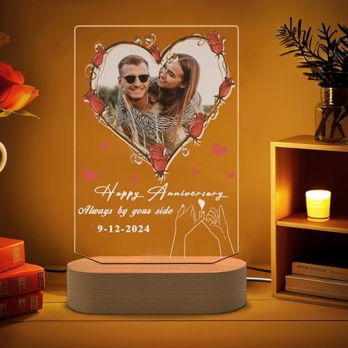 Customized Acrylic Plaque with Photo Anniversary Personalized Acrylic…