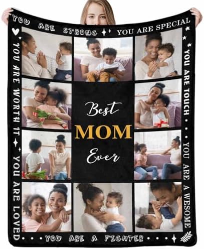 Personalized Mother's Day Unique Gifts for Best Mom Ever Blanket