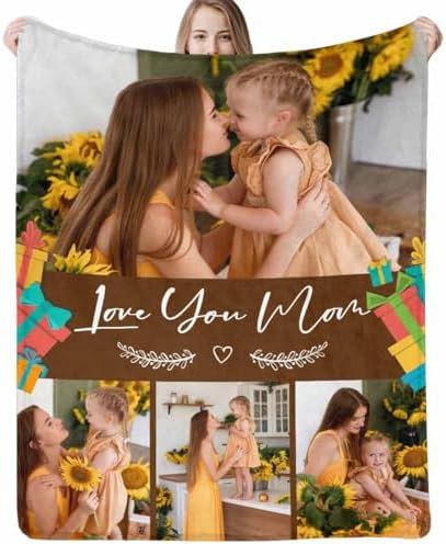 Customized Blanket Custom Picture Blankets for Mama Gifts