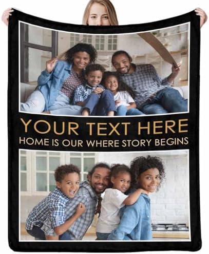Custom Blanket, Personalized Blanket with Family Photos