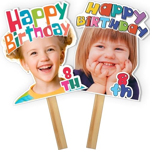 Custom Face Fans with Wooden Handle Personalized Big Cutout Head…