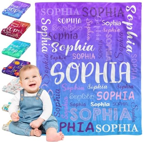 Personalized Baby Blanket for Girls and Boys Custom Throws Blankets…