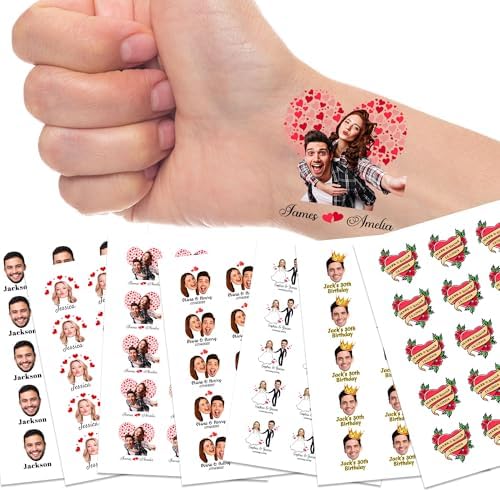 Custom Temporary Tattoos with Face Name Make Your Own Temporary Tattoos…