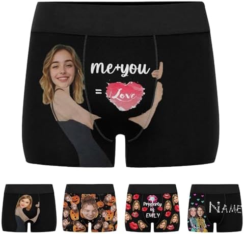 Custom Boxers With Face, Custom Underwear For Men With Photo