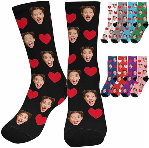 Custom Socks with Photo Personalized Face Socks Men Women Customized…