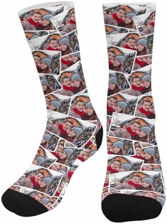 Custom Face Socks Personalized Socks with Photo Valentines Day Gifts for Men Women Wife Husband…
