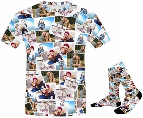 Custom Photo T Shirt for Men Women Personalized Face Tshirts Unisex Tee…