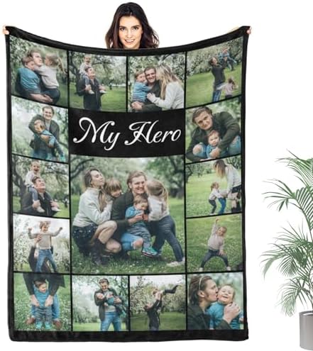 Custom Blanket Personalized Blanket for Dad