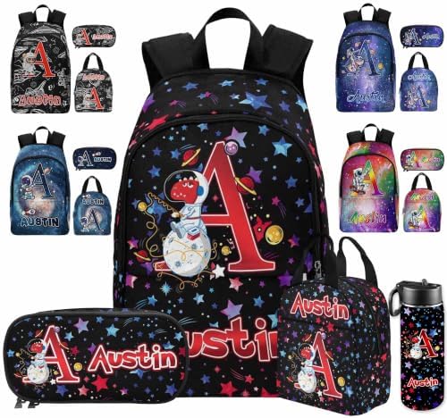 Custom Backpack for Boys Kids Lunch Bag with Name