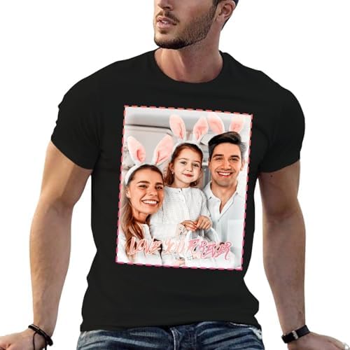 Custom T Shirts with Photos Personalized Tee for Man Woman