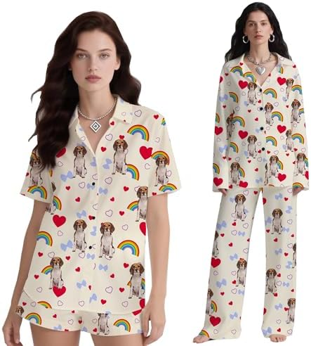 Personalized Pajamas, Custom His and Hers Face Pajamas Sets