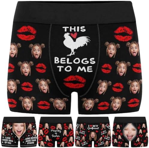 Custom Boxers For Men With Faces, Custom Boxers With Face On Them