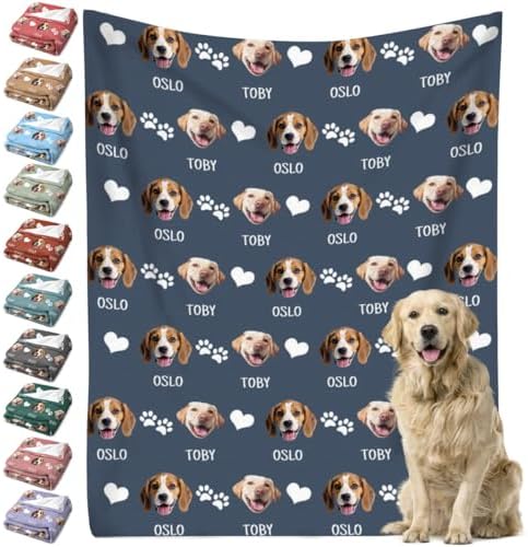 Personalized Pet Blanket with Photo & Name