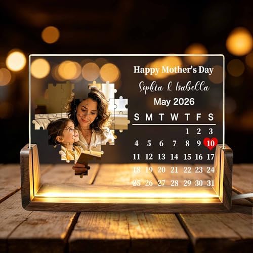 Gifts for Mom Custom Acrylic Plaque Night Light
