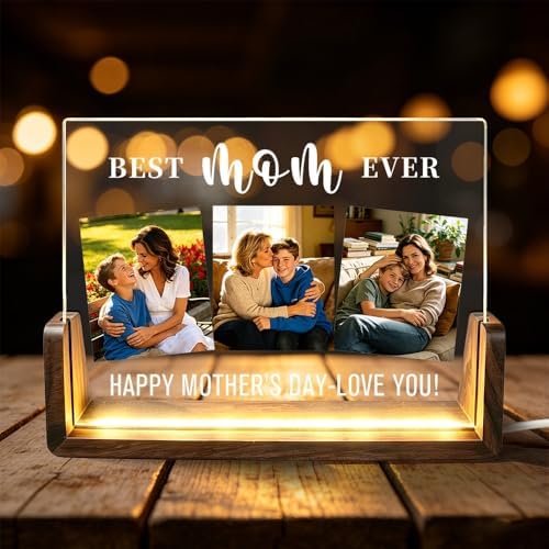 Custom Acrylic Plaque Night Light, Personalized Picture Frames