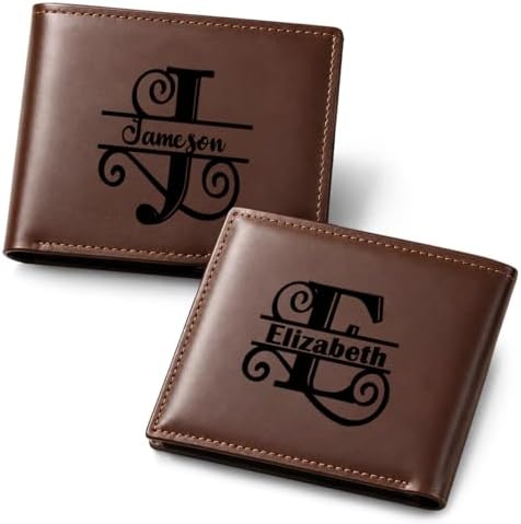 Custom Wallets Gift for Dad Engraved Photo Name Personalized Wallet…