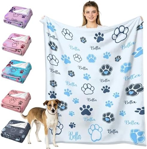 Personalized Pet Blanket with Photo & Name 2