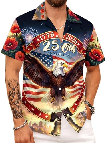 Men's 250th Anniversary Hawaiian Shirt 1776-2026