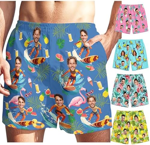 Custom Faces Men's Swim Trunks