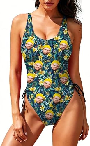 Custom One Piece Swimsuit for Women Personalized Funny Bathing Suit…