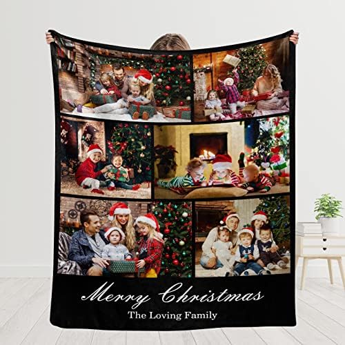 Custom Blanket with Photos Text for Wife Husband Boyfriend Girlfriend…