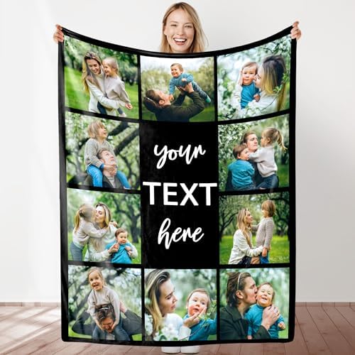 Custom Blanket with Picture (Text 10-Heart)