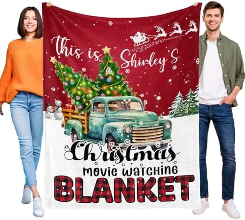Custom Christmas Movie Watching Blankets