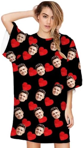 Custom Face Nightgown for Women Valentine's Day
