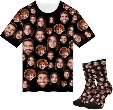 Custom Face Shirt Design Your Own Personalized Funny T Shirt with Faces…