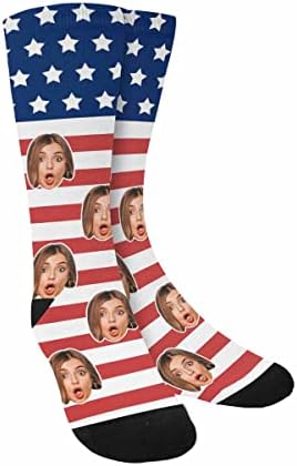 Custom Face Socks Personalized Socks with Photo Christmas Socks Cotton…