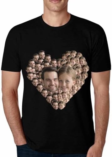 Custom Face Tee Shirts Personalized Funny Novelty Shirt Gifts