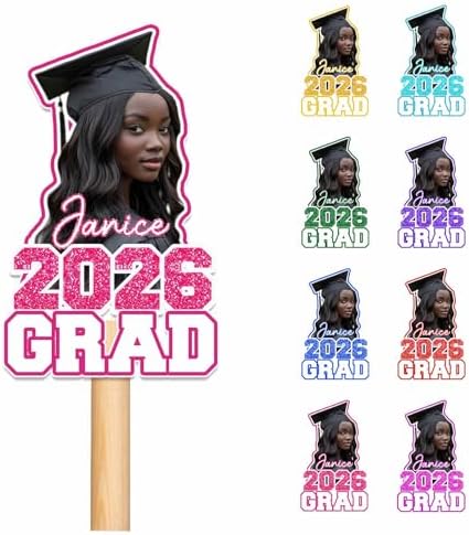 Custom Graduation 2026 Cardboard Cutout Signs Personalized Graduate Hand…