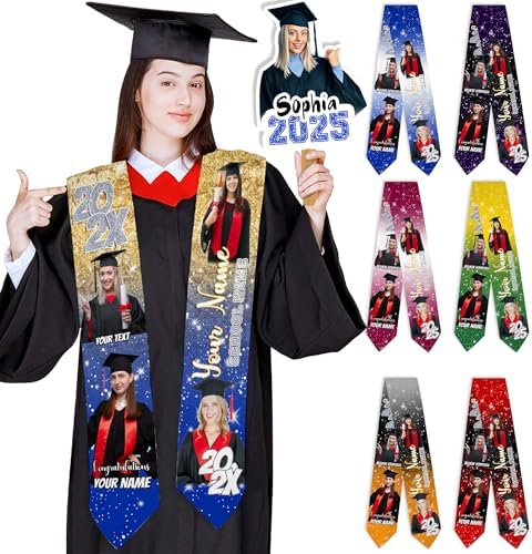Custom Graduation Stole Class of 2026 Customized Congratulations Sash…