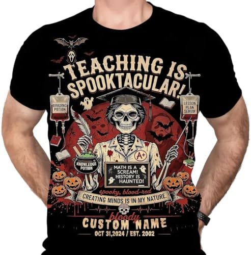 Custom Halloween Shirts with Name Text Personalized Profession Tshirt…