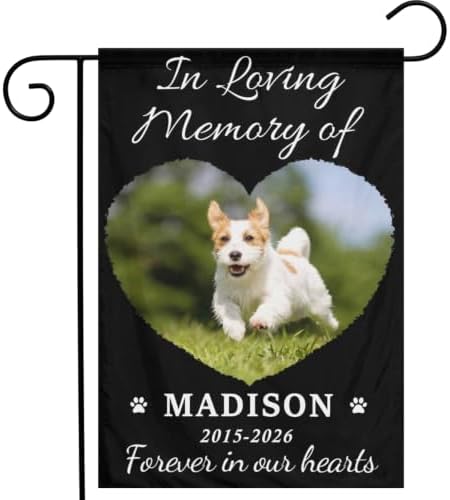 Custom Memorial Flag Personalized Pet Memorial Garden Flag for Dog Cat…