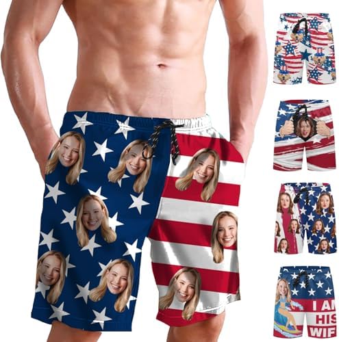 Custom Men's Face Swim Trunk