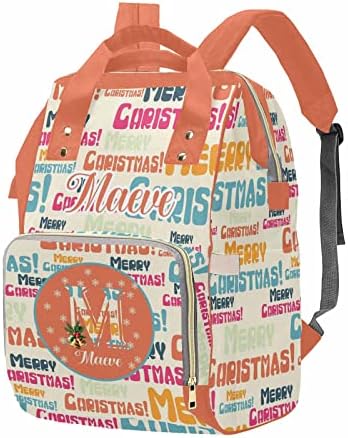 Custom Mommy Bag with Colorful Merry Christmas