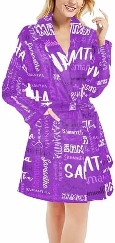 Custom Name Robe for Women Personalized Womens Christmas Bathrobe…