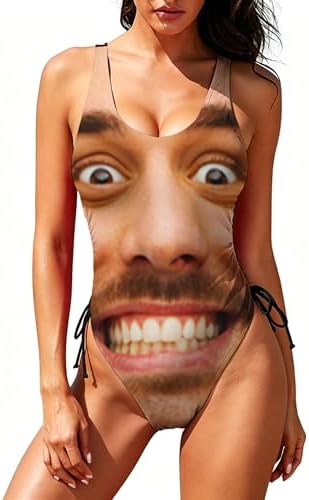 Custom One Piece Swimsuit for Women Personalized Funny Bathing Suit…